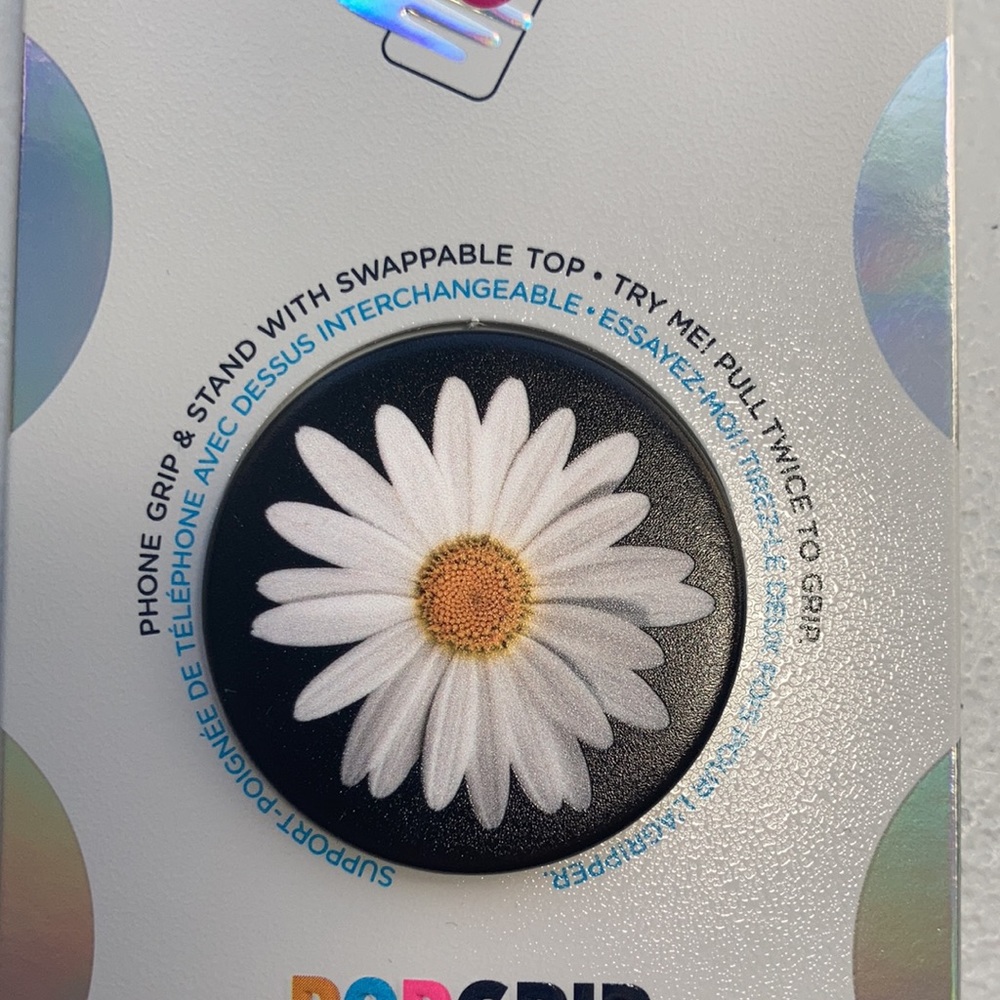 Popsocket daisy design floral print pattern